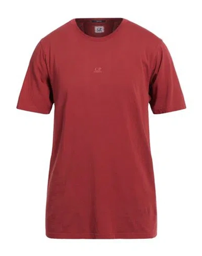 C.p. Company C. P. Company Man T-shirt Brick Red Size 3xl Cotton