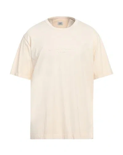 C.p. Company C. P. Company Man T-shirt Ivory Size 3xl Cotton In White
