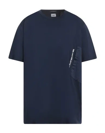 C.p. Company C. P. Company Man T-shirt Navy Blue Size Xxl Cotton