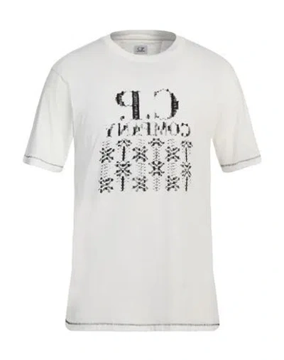 C.p. Company C. P. Company Man T-shirt Off White Size 3xl Cotton
