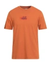 C.p. Company C. P. Company Man T-shirt Rust Size 3xl Cotton In Orange