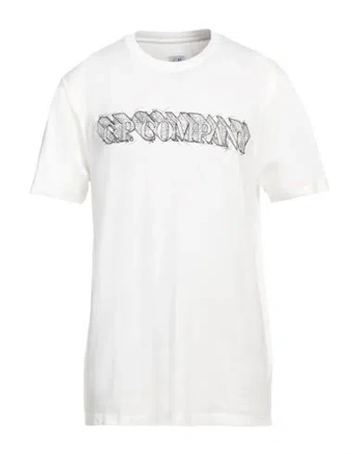 C.p. Company C. P. Company Man T-shirt White Size 3xl Cotton