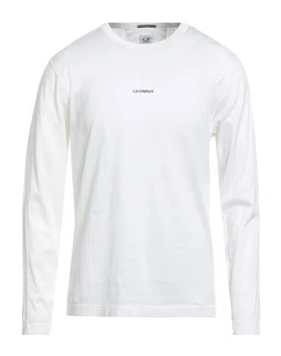C.p. Company C. P. Company Man T-shirt White Size Xxl Cotton
