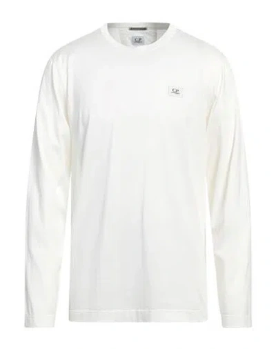 C.p. Company C. P. Company Man T-shirt White Size Xl Cotton