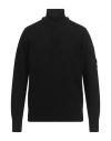 C.p. Company C. P. Company Man Turtleneck Black Size 40 Wool, Polyamide In Black