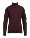 C.p. Company C. P. Company Man Turtleneck Brick Size 46 Polyester, Wool, Polyamide In Red