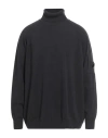 C.p. Company C. P. Company Man Turtleneck Charcoal Size Xxl Virgin Wool, Polyester In Black