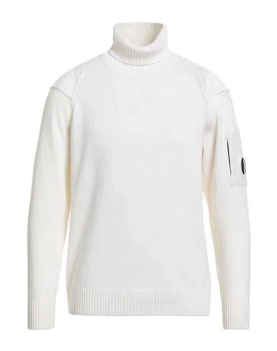 C.p. Company C. P. Company Man Turtleneck Cream Size Xxl Wool, Polyamide