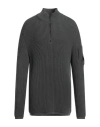 C.p. Company C. P. Company Man Turtleneck Grey Size 3xl Virgin Wool, Polyester In Gray