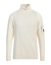 C.p. Company Cp Company X Clarks  Ivory Turtleneck Jumper In White
