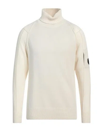 C.P. COMPANY C. P. COMPANY MAN TURTLENECK IVORY SIZE 36 WOOL, POLYAMIDE