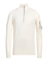 C.p. Company Lens-detail Sweater In White