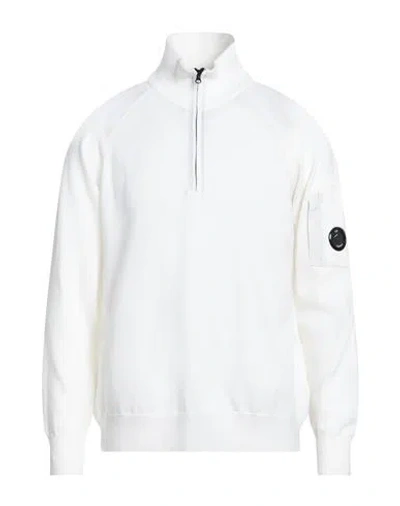 C.p. Company C. P. Company Man Turtleneck Ivory Size Xxl Virgin Wool, Polyester In White