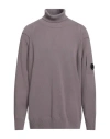 C.p. Company C. P. Company Man Turtleneck Mauve Size 3xl Wool, Polyamide In Purple