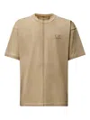 C.p. Company Central-seam Cotton T-shirt In Brown