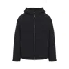 C.p. Company C.p.company Total Eclipse Shell Padded Hooded Lens Jacket In Black