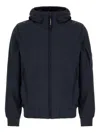 C.p. Company Midnight Blue Stretch Polyester Jacket In Blue