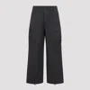 C.p. Company C.p.company Grey Micro-reps Boxy Cotton Cargo Pants In Blue