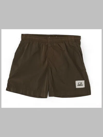 C.p. Company C. P. Company Mini Beachwear Boxer Shorts In Brown