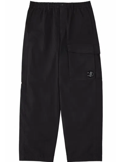C.p. Company C. P. Company Pantalone Cargo Con Patch Logo In Black