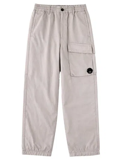 C.p. Company C. P. Company Pantalone Cargo Con Patch Logo In Neutral