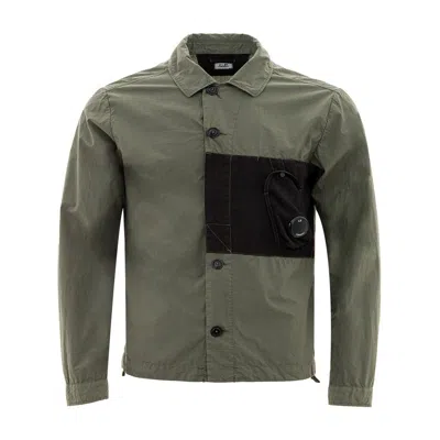 C.p. Company C. P. Company Polyamide Shirt For The Modern Men's Man In Green