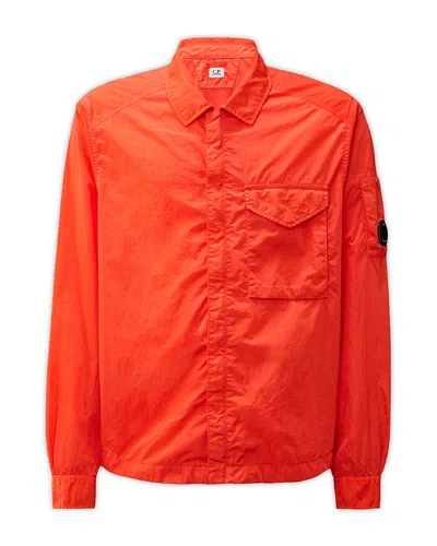 C.p. Company C. P. Company Regular Fit Zip Up Shirt Jacket In Poinciana