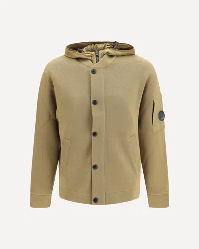 C.p. Company C. P. Company Reversible Merino Wool And Stretch Nylon Cardigan In Green