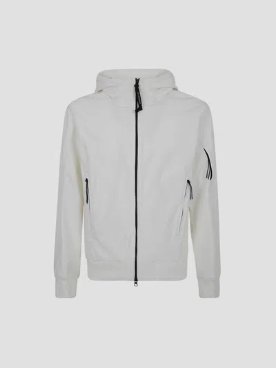 C.p. Company C. P. Company Shell-r Hooded Lens Jacket In White