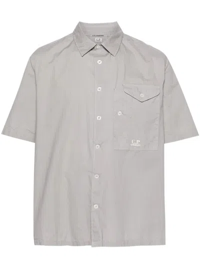 C.p. Company Short Sleeve Shirt In Gray