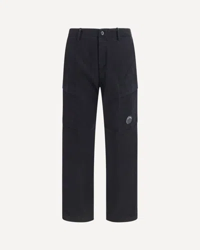 C.p. Company C. P. Company Stretch Cotton Satin Cargo Pants In Blue