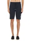 C.p. Company Cargo Shorts In Black