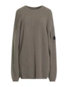 C.p. Company C. P. Company Woman Sweater Military Green Size Xxl Wool, Polyamide In Green