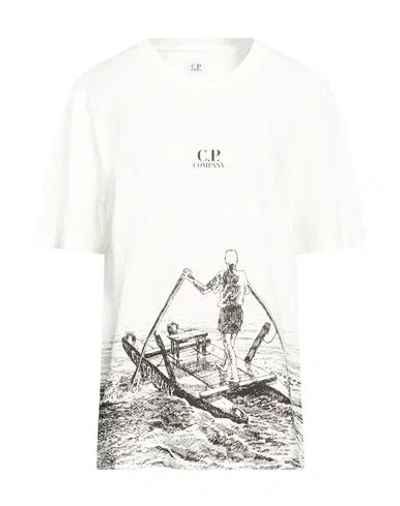 C.p. Company C. P. Company Woman T-shirt White Size L Cotton