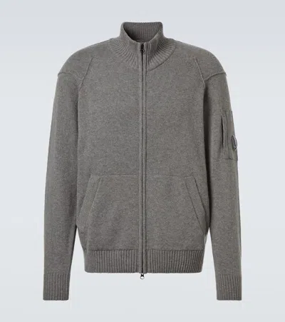 C.p. Company Wool-blend Jacket In Gray