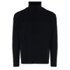 C.p. Company Blue Wool Sweater In Black