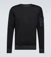 C.p. Company C. P. Company Man Sweater Midnight Blue Size Xxl Wool In Black