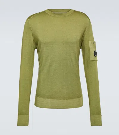 C.p. Company Wool Sweater In Green