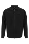 C.p. Company C.p.company Organic Gabardine Zipped Utility Overshi In Black