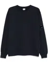 C.p. Company Blue Crewneck Sweater In Blue