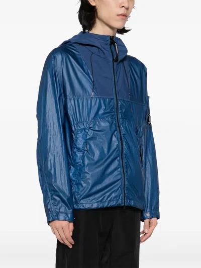 C.p. Company C2 Ii Kapuzenjacke Mit Linsen-detail In Blue