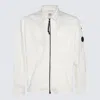 C.p. Company C.p.company Organic Gabardine Full Zip Overshirt In Gauze White