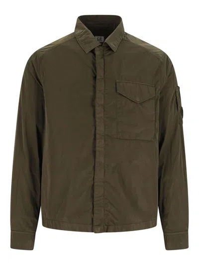 C.P. COMPANY LOGO SHIRT JACKET