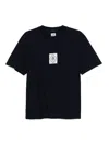 C.p. Company Logo-patch T-shirt In Blue