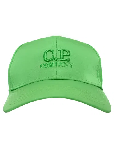 C.p. Company Cap With Glasses In Green