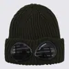 C.p. Company Accessories Knit Cap In Extrafine Merino Wool In Green