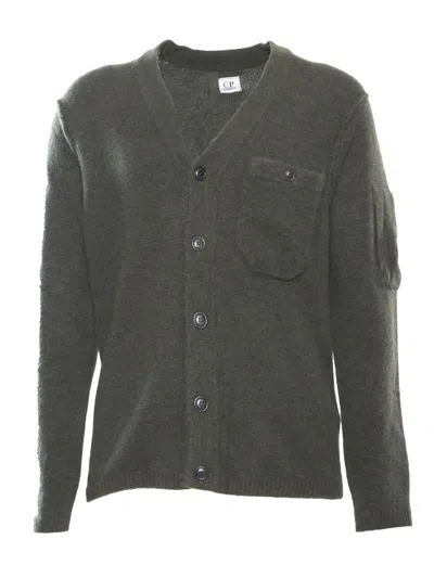 C.p. Company Cardigan In Green
