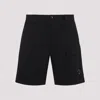 C.p. Company Bermuda Shorts With Stretch Cotton Blend In Black