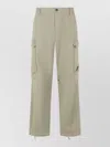 C.p. Company C.p.company Silver Blue Cotton Cargo Pants In Neutral