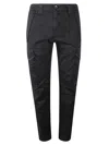 C.p. Company Cargo Fitted Trousers In Nero